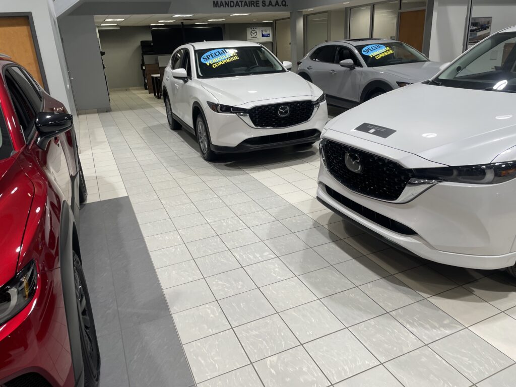mazda longueuil dealership floor cleaning